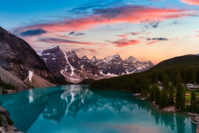 Sunset at Moraine Lake & Stargazing Tour from Canmore/Banff - Sunset from the rockpile