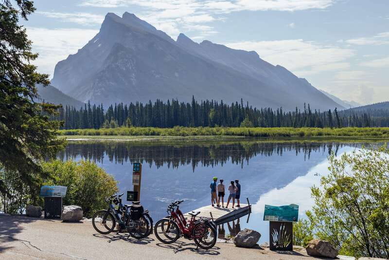 The Local Banff Explorer - E-Bike Tour - Bow River paths and the sound of Bow Falls