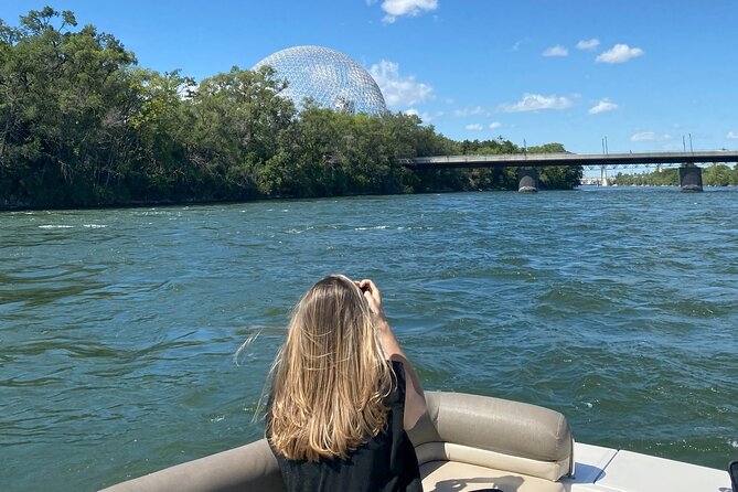 The Ultimate Montreal Boat Tour – Fall Colors Apéro Edition - Habitat 67 from the St. Lawrence