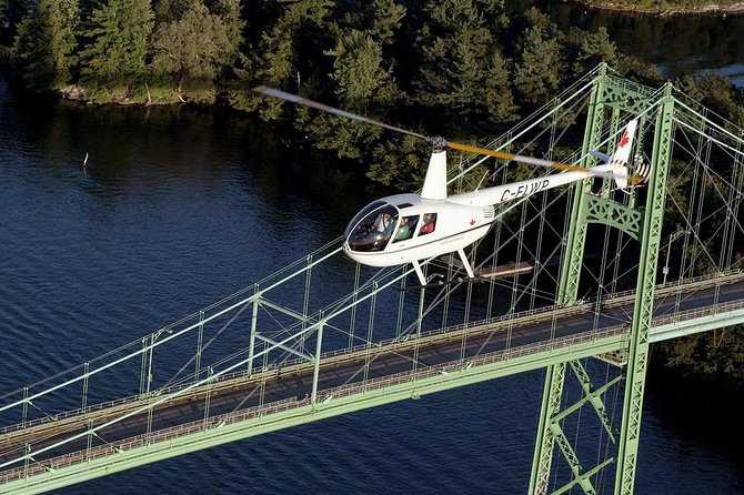 Thousand Islands Two Castle Helicopter Tour - The 1000 Islands Tower from the air