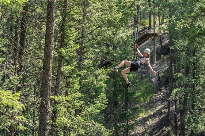 Thrilling 2-Hour Zipline Tour in Radium Hot Springs - Lines one through five zig-zag across the valley