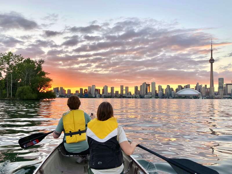 Toronto Islands: Sunset Canoe Tour - Bird Sanctuary, Donut Island, and the 1905 bridge