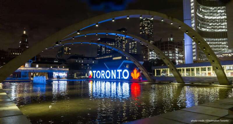 Toronto: Night Sightseeing Tour on a Double-Decker Bus - The Financial District and the CN Tower area
