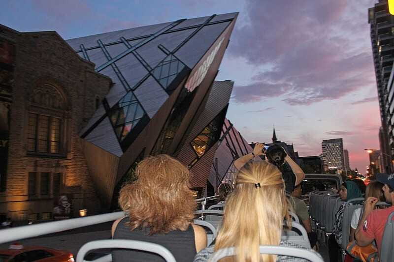 Toronto: Night Sightseeing Tour on a Double-Decker Bus - The Esplanade and the ride back