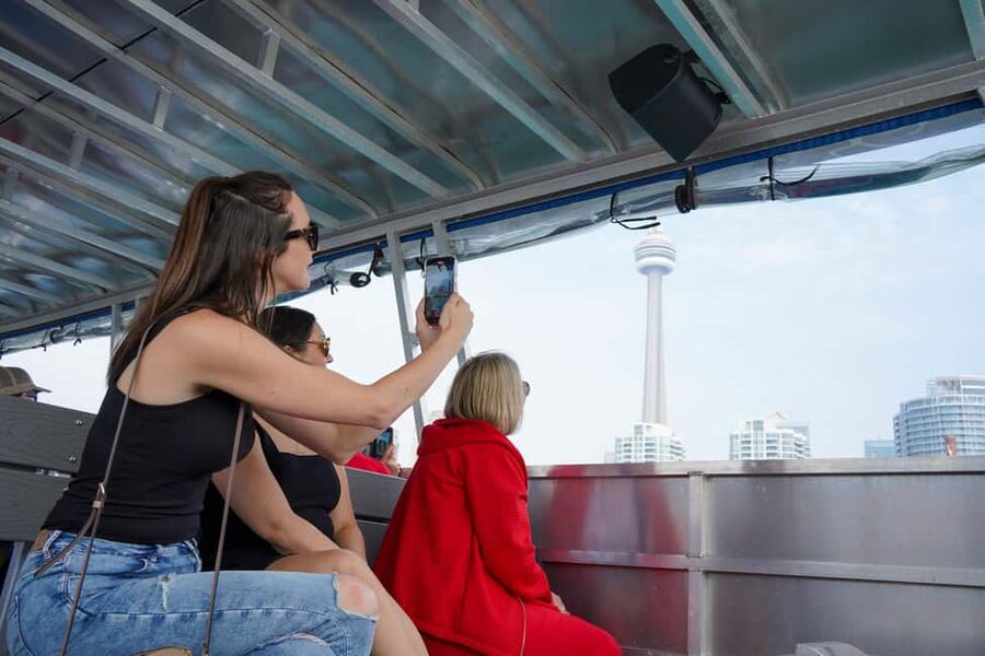 Toronto: Premium Driving Tour with Tower and Harbour Cruise - Seeing downtown from a moving vehicle
