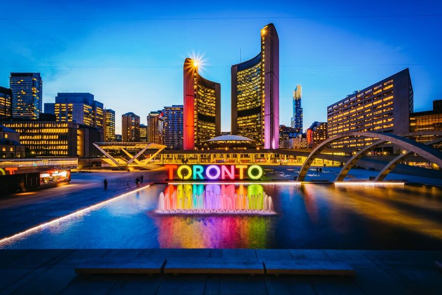 Toronto: Premium Night Driving Tour with Tower Entry - Seeing downtown from a Mercedes Metris