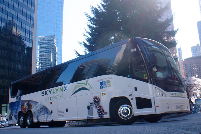 Vancouver Airport to-or-from Whistler or Squamish by Bus (Single trip) - Luggage, skis, snowboards, and bikes