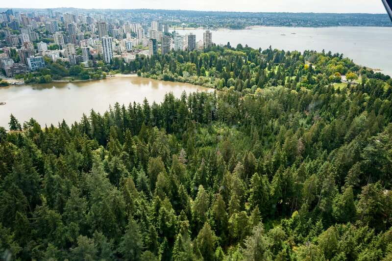Vancouver: Extended Scenic Panorama Seaplane Tour - Downtown Vancouver from above