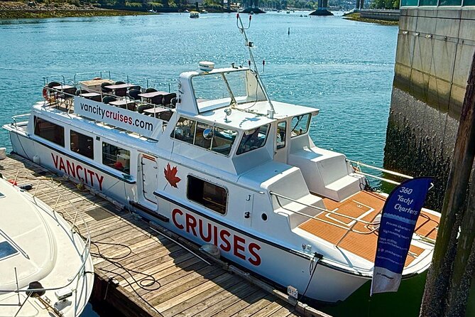 Vancouver Sightseeing Boat Cruise with Live Tour Guide - A small boat with a social, easygoing mood