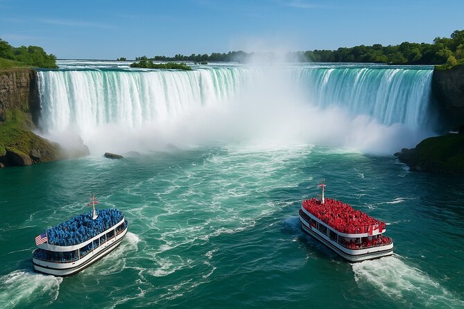Walking Tour + Boat Ride + Skylon Tower Observation Deck (Canada) - Starting above Niagara Falls at Skylon Tower