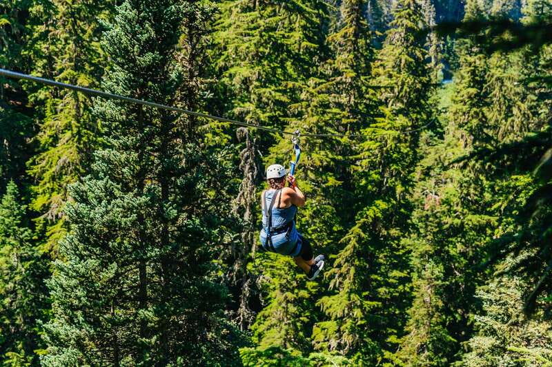 Whistler: Ziplining Experience - Five ziplines above Fitzsimmons Valley