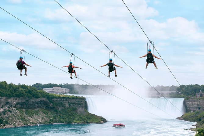 Zipline To The Falls in Niagara Falls, Canada - What the ride feels like on the 2,200-foot line